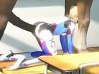 Slender hentai girl mounted and fucked by horse in this beastiality video